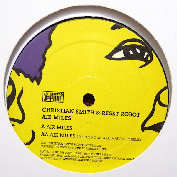 Christian Smith & Reset Robot - Air Miles | 100% Pure (PURE 056) - main Christian Smith & Reset Robot - Air Miles | 100% Pure (PURE 056) - main