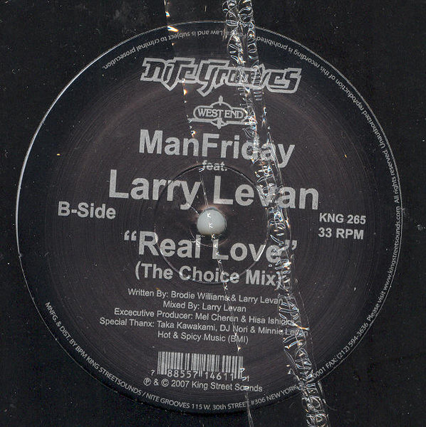 Man Friday Feat. Larry Levan - Real Love | Nite Grooves (KNG 265) - 3