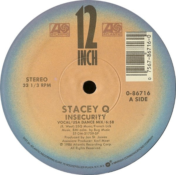 Stacey Q - Insecurity | Atlantic (0-86716) - 3 Stacey Q - Insecurity | Atlantic (0-86716) - 3