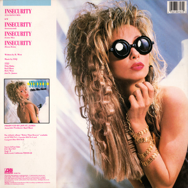 Stacey Q - Insecurity | Atlantic (0-86716) - 2 Stacey Q - Insecurity | Atlantic (0-86716) - 2
