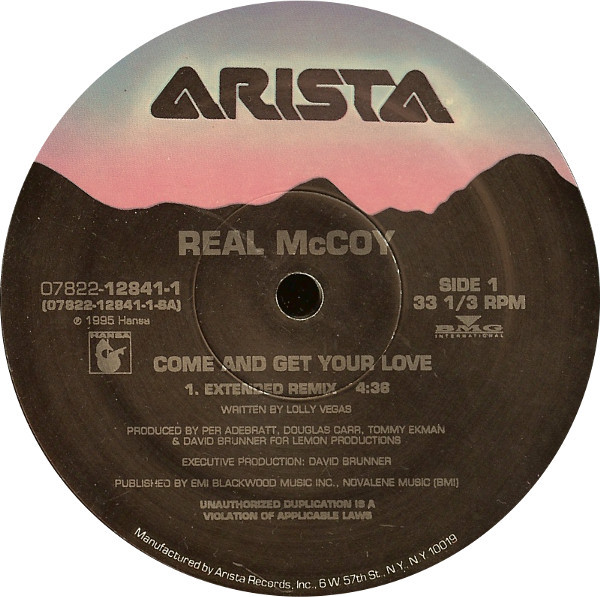 Real McCoy - Come And Get Your Love | Arista (07822-12841-1) - 3