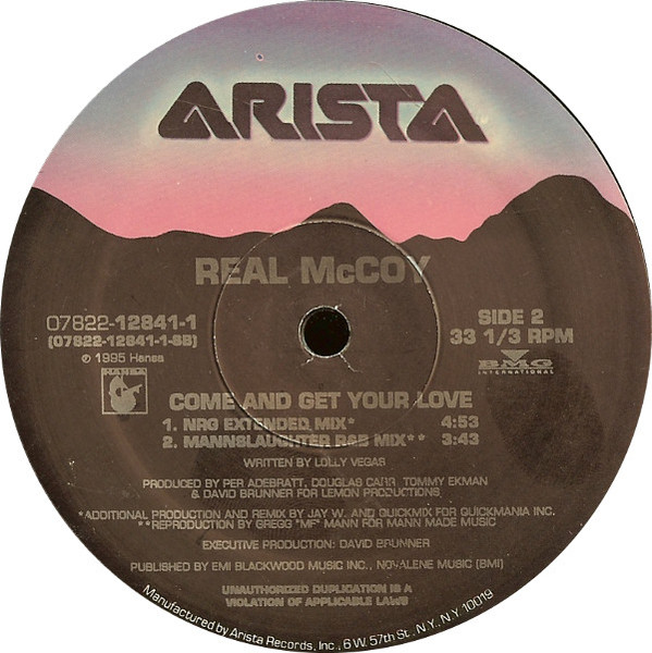 Real McCoy - Come And Get Your Love | Arista (07822-12841-1) - 4
