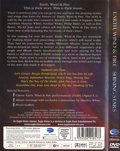Earth, Wind & Fire - Shining Stars: The Official Story Of Earth, Wind & Fire | Eagle Vision (EREDV185) - 2