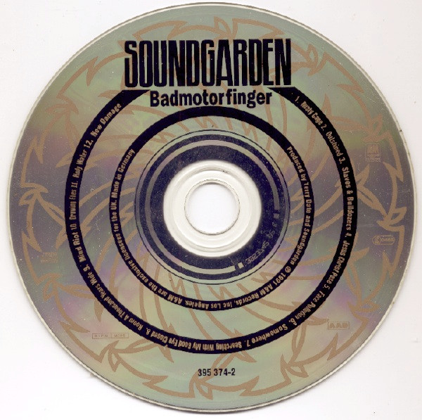 Soundgarden - Badmotorfinger | A&M Records (395 374-2) - 2 Soundgarden - Badmotorfinger | A&M Records (395 374-2) - 2