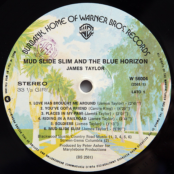 James Taylor - Mud Slide Slim And The Blue Horizon | Warner Bros. Records (W 56004) - 3 James Taylor - Mud Slide Slim And The Blue Horizon | Warner Bros. Records (W 56004) - 3