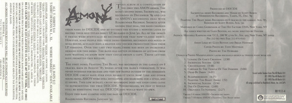 Deicide - Amon: Feasting The Beast [Cassette] | Roadrunner Records (RR 9111-4) - 4