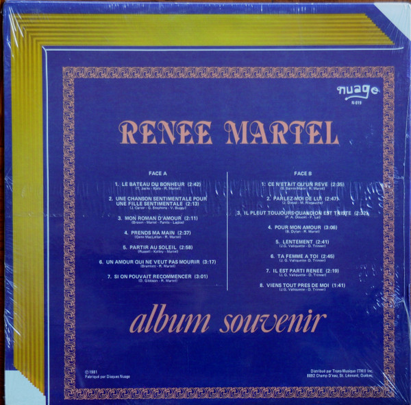Renée Martel - Album Souvenir | Nuage (N-019) - 2