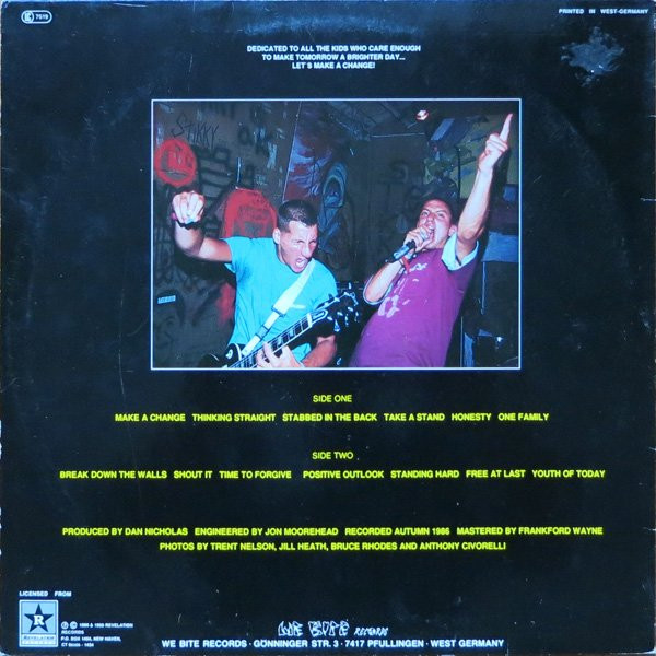 Youth Of Today - Break Down The Walls | We Bite Records (WB 053) - 2
