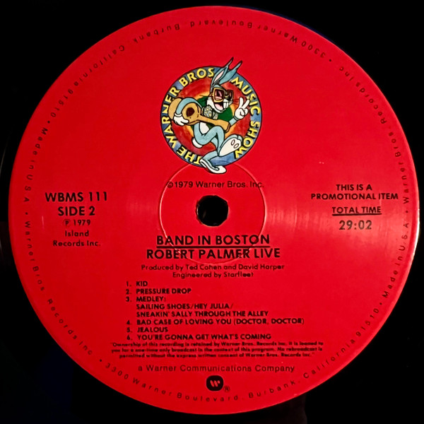 Robert Palmer - Band In Boston | Warner Bros. Records (WBMS 111) - 3 Robert Palmer - Band In Boston | Warner Bros. Records (WBMS 111) - 3
