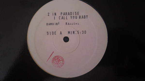 2 In Paradise - I Call You Baby | Megafont Records (none) - main