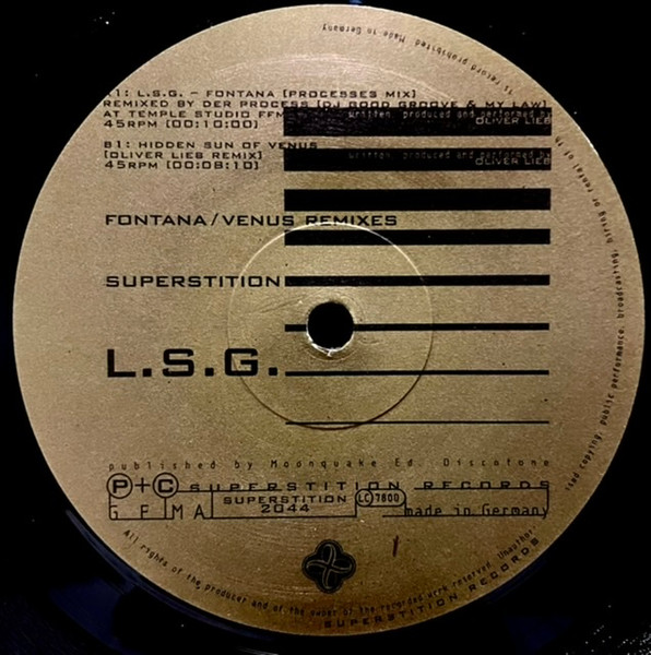 L.S.G. - Fontana /  Venus (Remixes) | Superstition (Superstition 2044) - 2