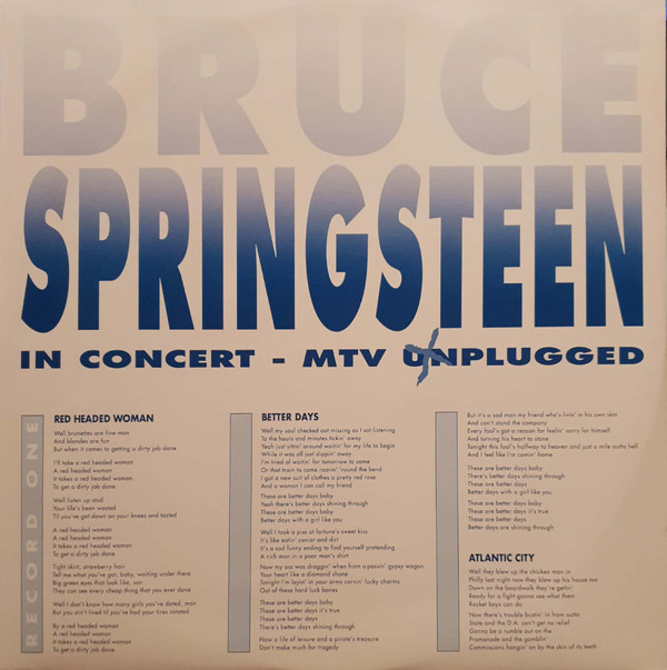 Bruce Springsteen - In Concert / MTV Plugged | Columbia (473860 1) - 3