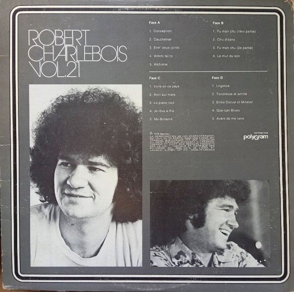 Robert Charlebois - Les Grands Succès Barclay Vol. 21 | Barclay (75021) - 2
