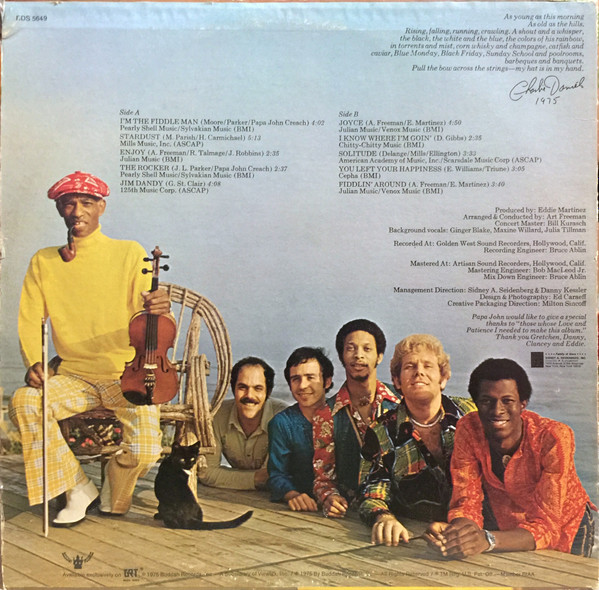 Papa John Creach & The Midnight Sun - I'm The Fiddle Man | Buddah Records (BDS 5649) - 2