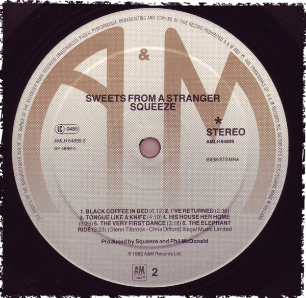 Squeeze - Sweets From A Stranger | A&M Records (AMLH 64899) - main Squeeze - Sweets From A Stranger | A&M Records (AMLH 64899) - main