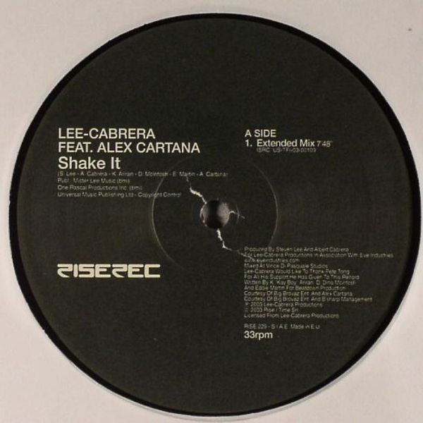 Lee-Cabrera - Shake It | Rise (RISE 229)
