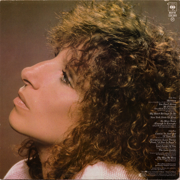 Barbra Streisand - Memories | CBS (CBS 85418) - 2