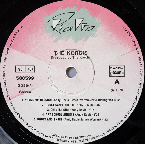 The Korgis - The Korgis | Rialto (508599) - 3