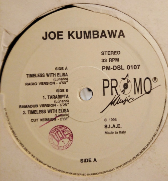 Joe Kumbawa - Timeless With Elisa / Tararipta | Promo Music (PM-DSL 0107) - main Joe Kumbawa - Timeless With Elisa / Tararipta | Promo Music (PM-DSL 0107) - main