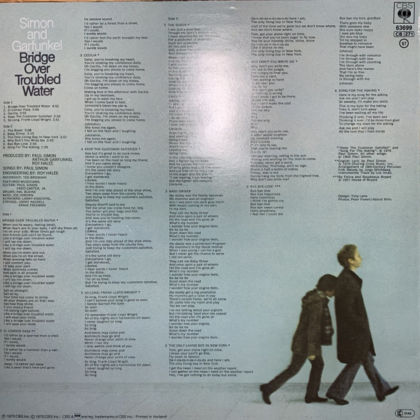 Simon & Garfunkel - Bridge Over Troubled Water | CBS (63699) - 2 Simon & Garfunkel - Bridge Over Troubled Water | CBS (63699) - 2