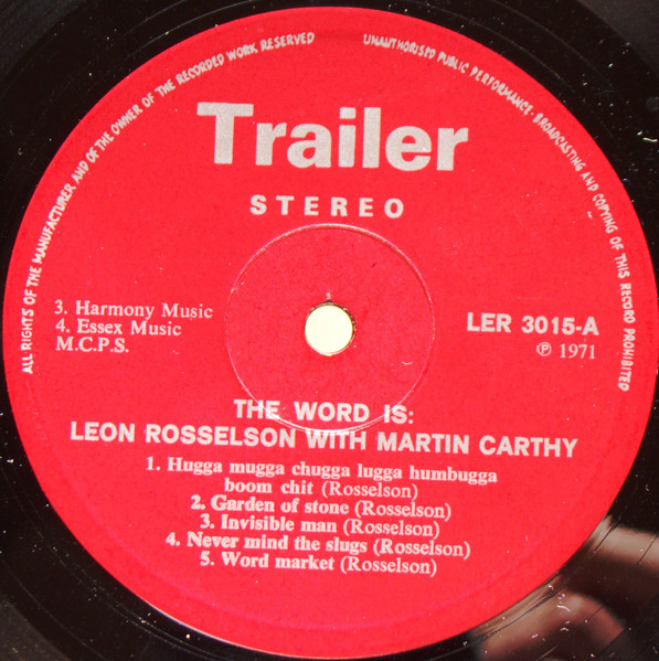 Leon Rosselson With Martin Carthy And Roy Bailey - The Word Is Hugga Mugga Chugga Lugga Humbugga Boom Chit | Trailer (LER 3015) - 3 Leon Rosselson With Martin Carthy And Roy Bailey - The Word Is Hugga Mugga Chugga Lugga Humbugga Boom Chit | Trailer (LER 3015) - 3