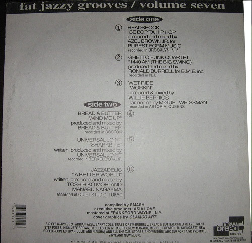 Various - Fat Jazzy Grooves Volume 7 | New Breed (NBR 0018-1) - 2