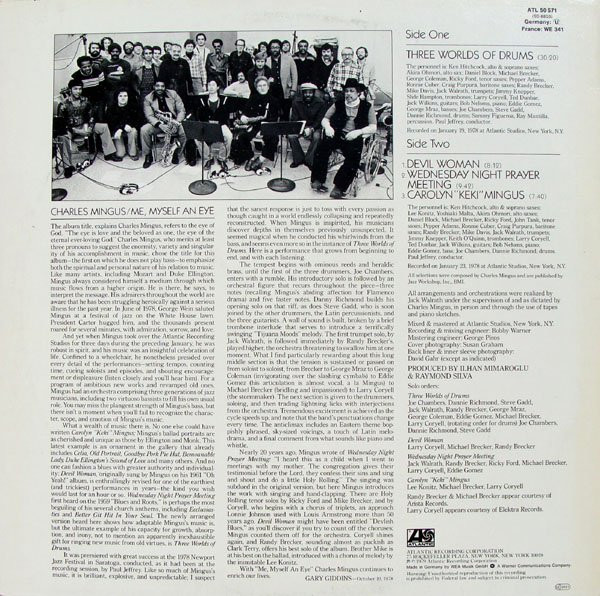 Charles Mingus - Me Myself An Eye | Atlantic (ATL 50 571) - 2