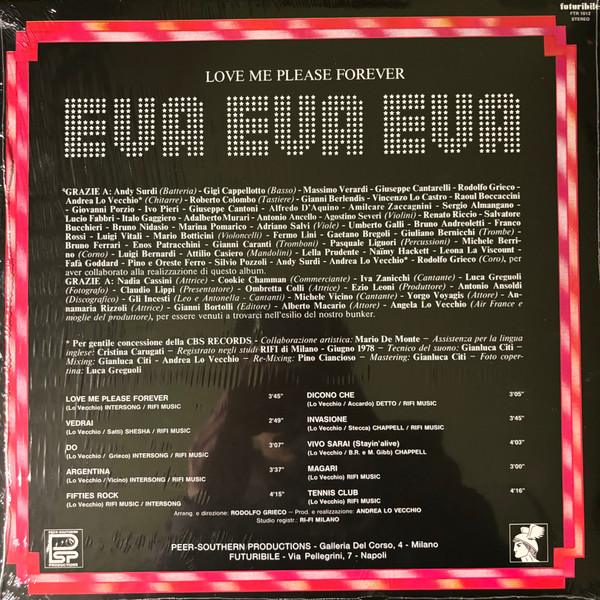 Eva Eva Eva - Eva Eva Eva (Love Me Please Forever) | Futuribile (FTR 1012) - 2 Eva Eva Eva - Eva Eva Eva (Love Me Please Forever) | Futuribile (FTR 1012) - 2