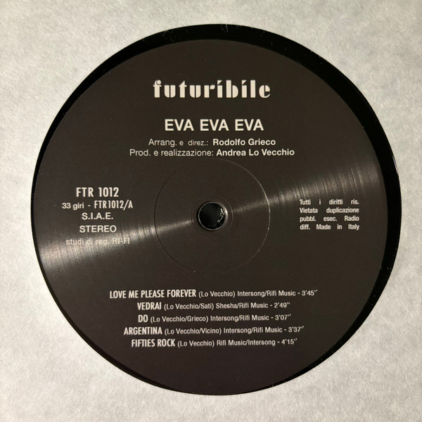 Eva Eva Eva - Eva Eva Eva (Love Me Please Forever) | Futuribile (FTR 1012) - 3 Eva Eva Eva - Eva Eva Eva (Love Me Please Forever) | Futuribile (FTR 1012) - 3