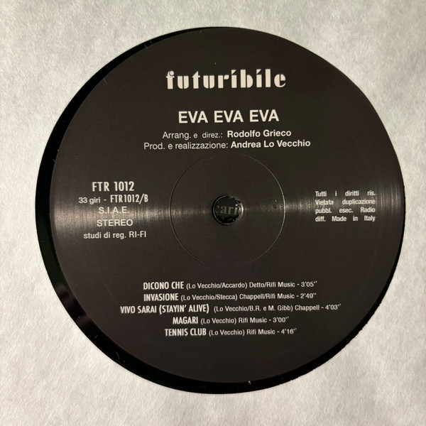 Eva Eva Eva - Eva Eva Eva (Love Me Please Forever) | Futuribile (FTR 1012) - 4 Eva Eva Eva - Eva Eva Eva (Love Me Please Forever) | Futuribile (FTR 1012) - 4