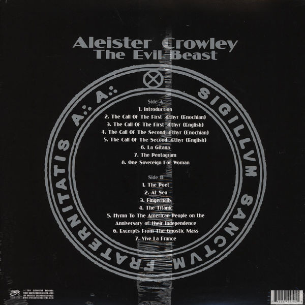 Aleister Crowley - The Evil Beast | Cleopatra (CLP 5570) - 2