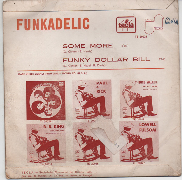 Funkadelic - Some More / Funky Dollar Bill | Tecla (TE 20028) - 2