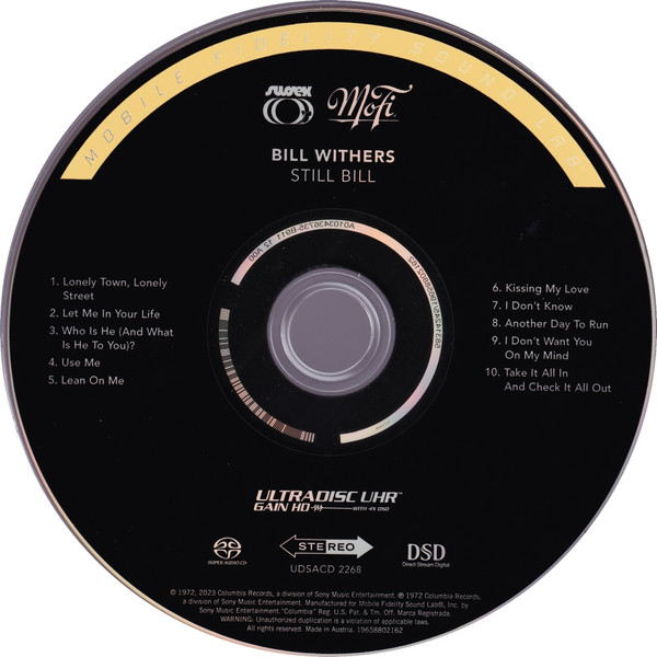 Bill Withers - Still Bill | Mobile Fidelity Sound Lab (UDSACD 2268) - 4