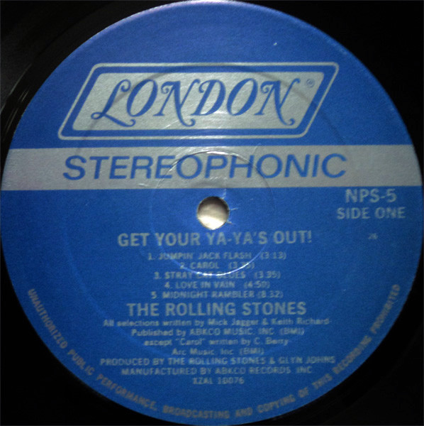 The Rolling Stones - Get Yer Ya-Ya's Out! - The Rolling Stones In Concert | London Records (NPS-5) - 3 The Rolling Stones - Get Yer Ya-Ya's Out! - The Rolling Stones In Concert | London Records (NPS-5) - 3