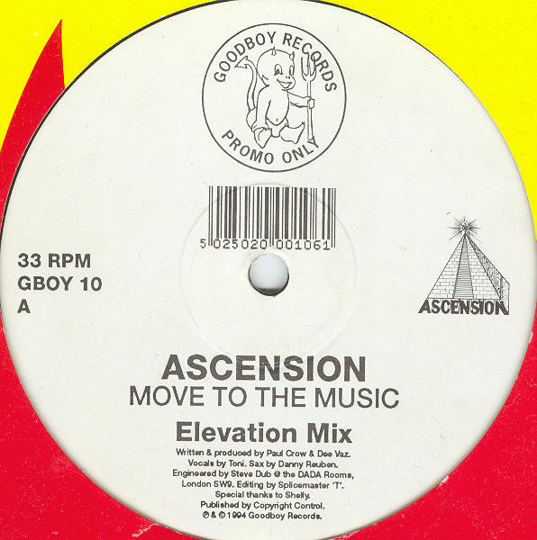 Ascension - Move To The Music | Good Boy Records (GBOY 10) - main Ascension - Move To The Music | Good Boy Records (GBOY 10) - main