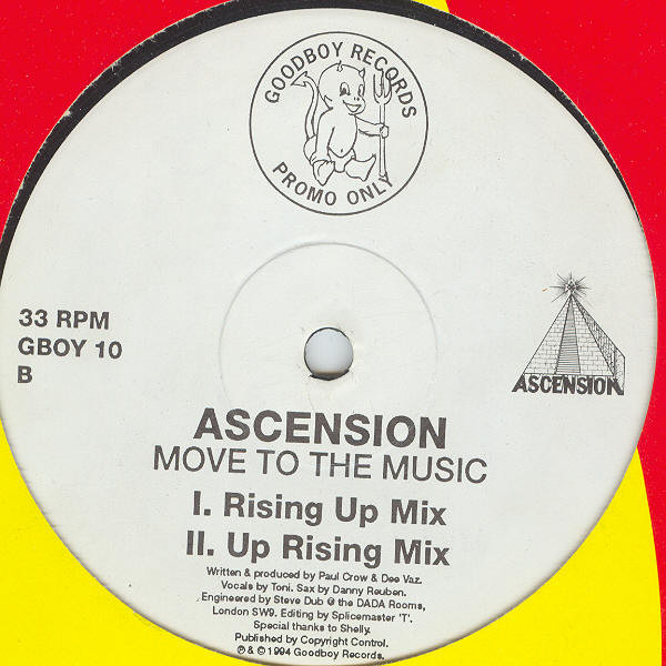Ascension - Move To The Music | Good Boy Records (GBOY 10) - 2 Ascension - Move To The Music | Good Boy Records (GBOY 10) - 2