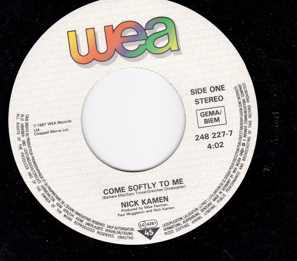 Nick Kamen - Come Softly To Me | WEA (248 227-7) - 3