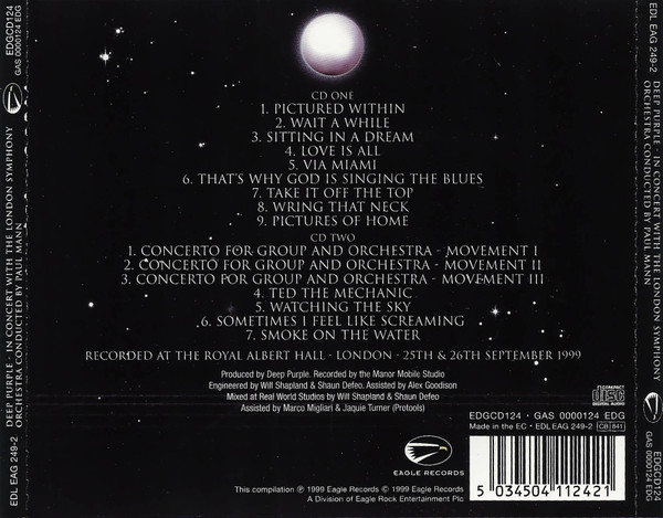 Deep Purple , London Symphony Orchestra Conducted By Paul Mann - In Concert With The London Symphony Orchestra | Eagle Records (EDGCD124) - 2