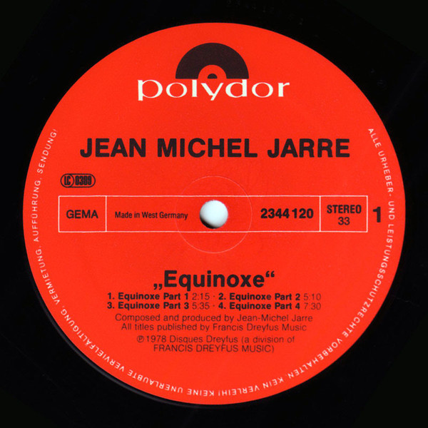 Jean-Michel Jarre - Equinoxe | Polydor (2344 120) - 3 Jean-Michel Jarre - Equinoxe | Polydor (2344 120) - 3