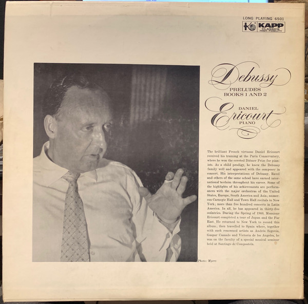 Claude Debussy , Daniel Ericourt - Preludes Books 1 And 2 | Kapp Classics (KDX-6501) - 2