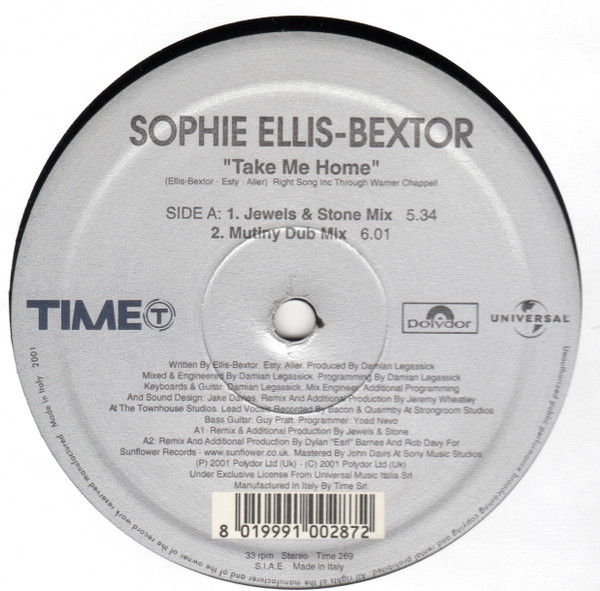 Sophie Ellis-Bextor - Take Me Home | TIME (TIME 269) - 3