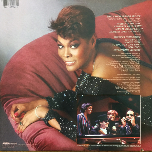 Dionne Warwick - Friends | Arista (AL8-8398) - 2 Dionne Warwick - Friends | Arista (AL8-8398) - 2