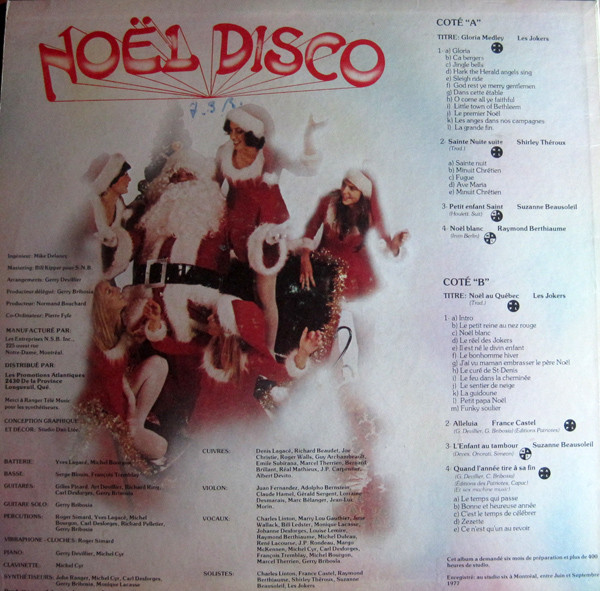 Montreal Sound - Noël Disco [Vinyl] | Promo Son (JPA 7510) - 2
