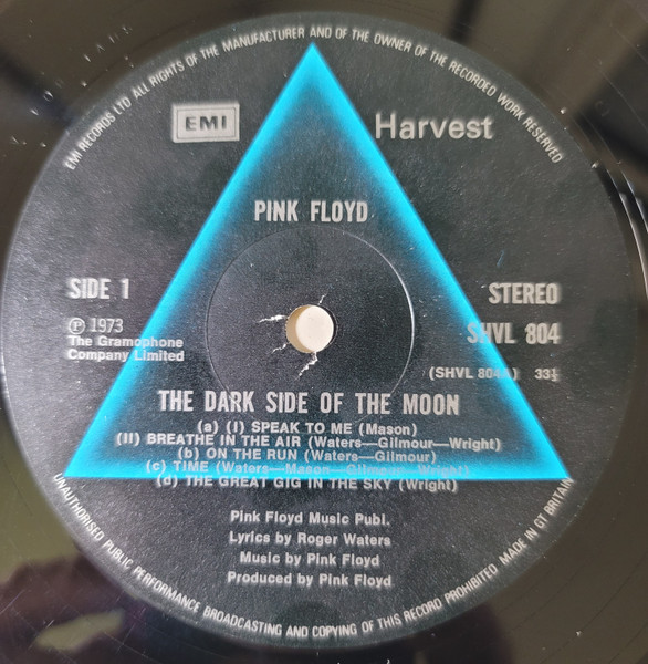 Pink Floyd - The Dark Side Of The Moon | Harvest (SHVL 804) - 4 Pink Floyd - The Dark Side Of The Moon | Harvest (SHVL 804) - 4