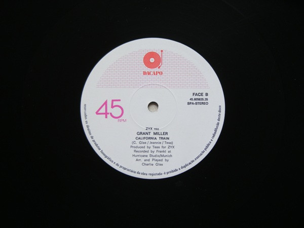 Grant Miller - Wings Of Love / California Train | Dacapo (45.605635.35) - 4