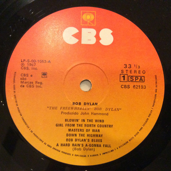 Bob Dylan - The Freewheelin' Bob Dylan | CBS (CBS 62193) - 3 Bob Dylan - The Freewheelin' Bob Dylan | CBS (CBS 62193) - 3