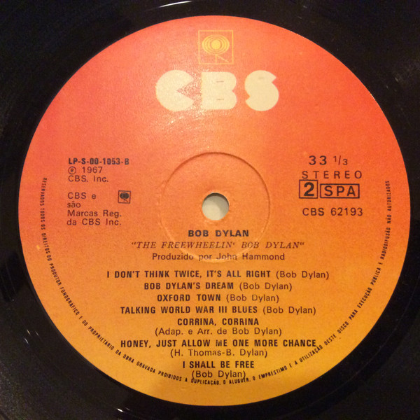 Bob Dylan - The Freewheelin' Bob Dylan | CBS (CBS 62193) - 4 Bob Dylan - The Freewheelin' Bob Dylan | CBS (CBS 62193) - 4