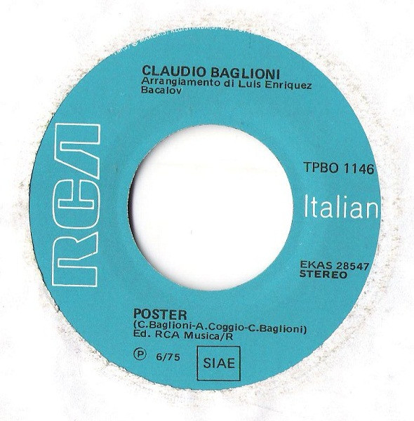 Claudio Baglioni - Sabato Pomeriggio | RCA (TPBO 1146) - 4 Claudio Baglioni - Sabato Pomeriggio | RCA (TPBO 1146) - 4