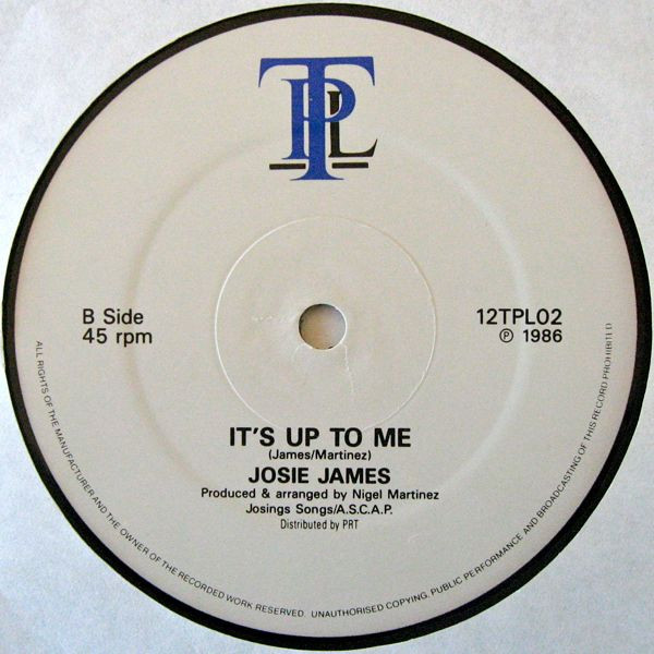 Josie James - Dance You Up | TPL Records (12TPL02) - 2