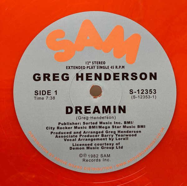 Greg Henderson - Dreamin | Sam Records (S-12353) - 2 Greg Henderson - Dreamin | Sam Records (S-12353) - 2